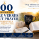 Open Bible with praying hands illustrating 100 powerful Bible verses about prayer with meaning and life application