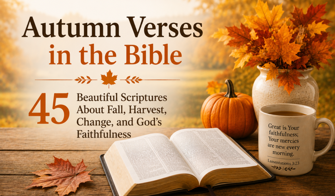 Autumn verses in the Bible with 45 Scriptures about fall, harvest, change, and God’s faithfulness