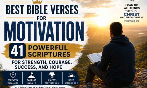 Best Bible verses for motivation with 41 powerful Scriptures for strength, courage, success, and hope
