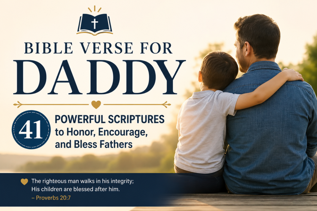 Bible verse for daddy with 41 powerful scriptures to honor, encourage, and bless fathers