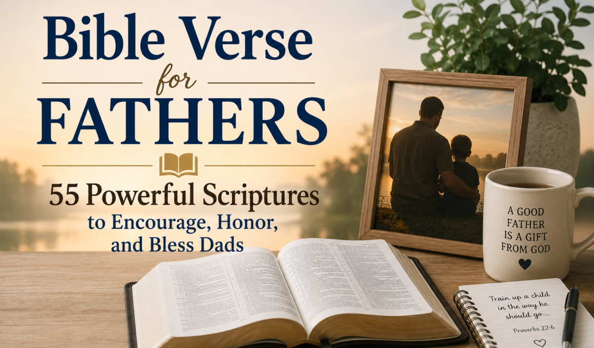 Bible verse for fathers with 55 powerful Scriptures to encourage, honor, and bless dads