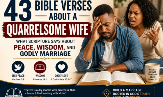 43 Bible verses about a quarrelsome wife, peace, wisdom, and godly marriage