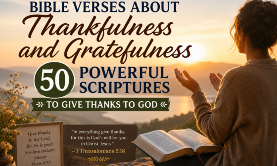 Bible verses about thankfulness and gratefulness to give thanks to God