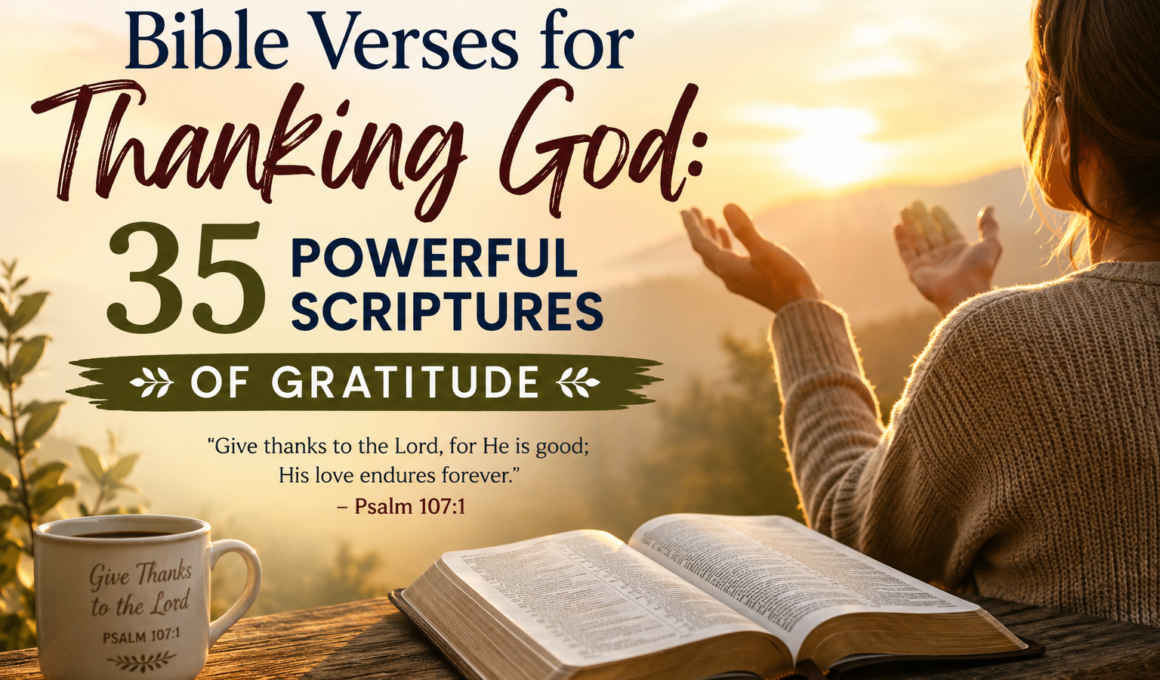 Bible verses for thanking God and powerful scriptures of gratitude