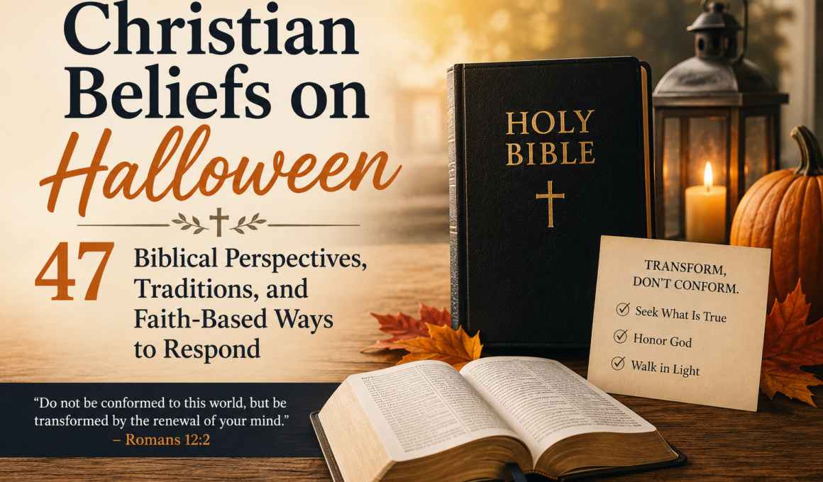 Christian beliefs on Halloween with 47 biblical perspectives, traditions, and faith-based ways to respond