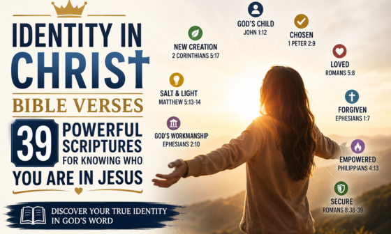 Identity in Christ Bible verses featuring 39 powerful Scriptures for knowing who you are in Jesus