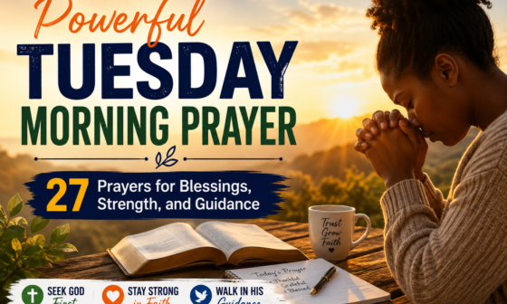 Powerful Tuesday morning prayer for blessings, strength, and guidance
