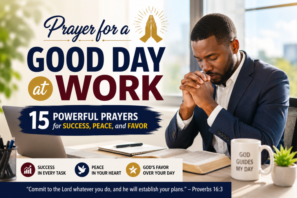 Prayer for a Good Day at Work: 15 Powerful Prayers for Success, Peace, and Favor