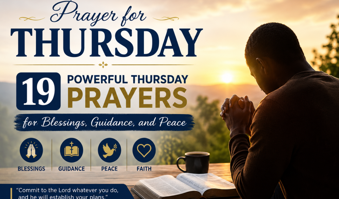 Prayer for Thursday: 19 Powerful Thursday Prayers