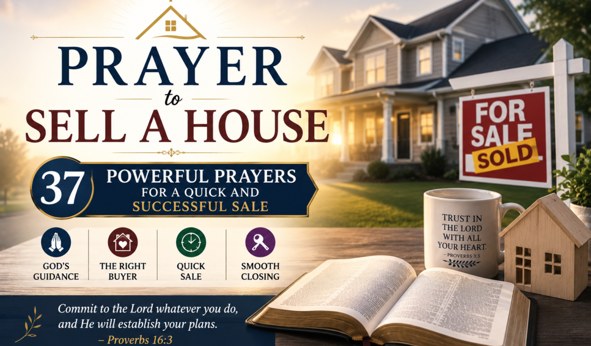 Prayer to sell a house with 37 powerful prayers for a quick and successful home sale.