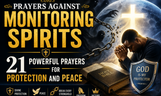 Prayers against monitoring spirits for protection, peace, freedom, and spiritual victory