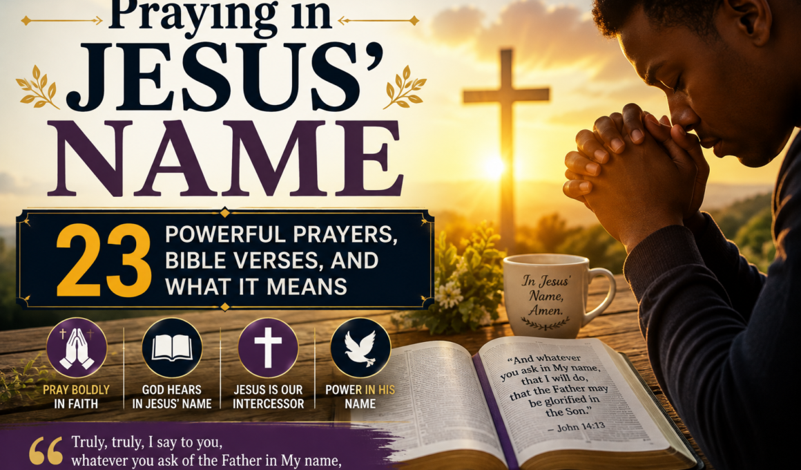 Praying in Jesus’ Name: 23 Powerful Prayers and Bible Verses