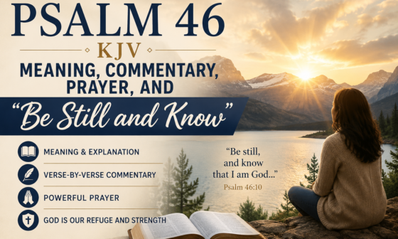 Psalm 46 KJV meaning, commentary, prayer, and Be Still and Know