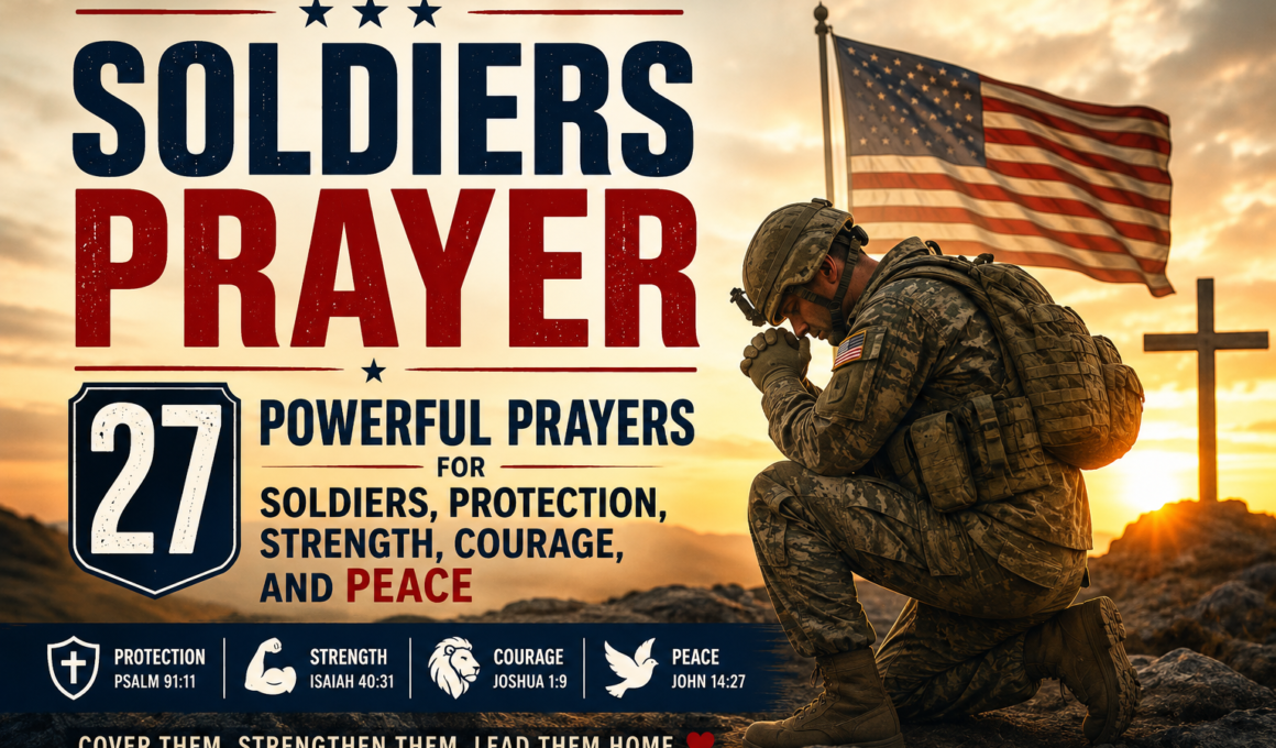 Soldiers Prayer: 27 Powerful Prayers for Protection, Strength, Courage, and Peace