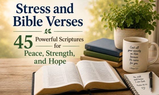 Stress and Bible verses with 45 powerful Scriptures for peace, strength, and hope