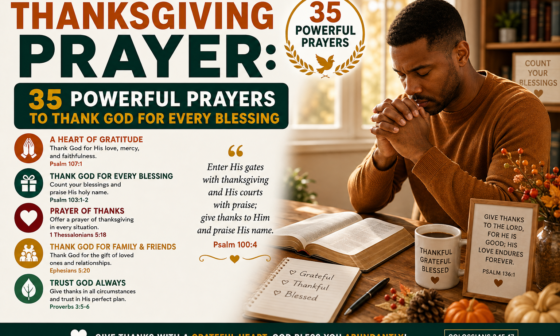 Thanksgiving Prayer: 35 Powerful Prayers to Thank God for Every Blessing