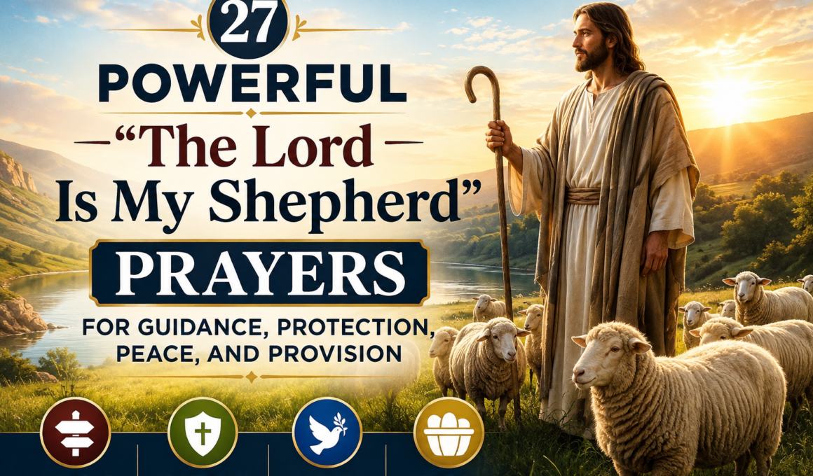 27 Powerful The Lord Is My Shepherd Prayers for Guidance, Protection, Peace, and Provision