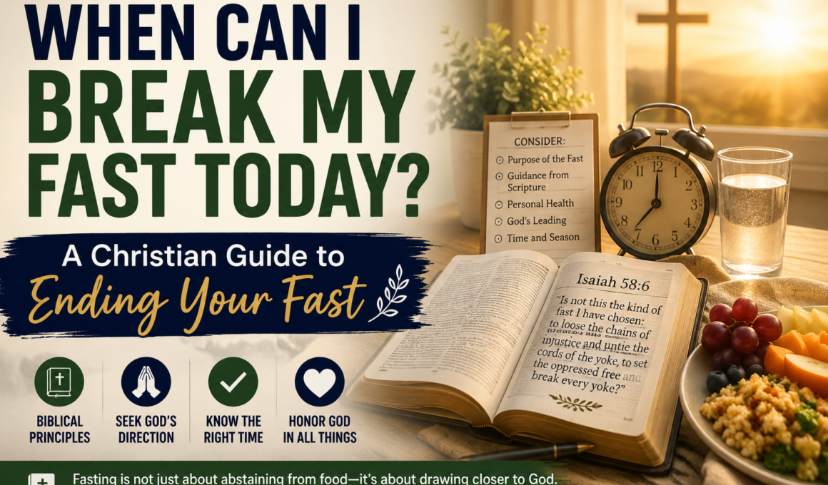 When can I break my fast today? Christian guide to ending a fast
