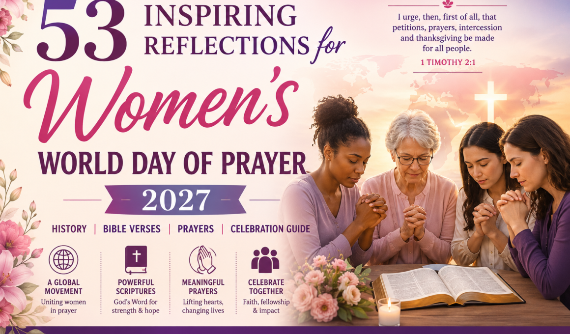 Women's World Day of Prayer 2027 – Reflections, Bible Verses, and Prayers