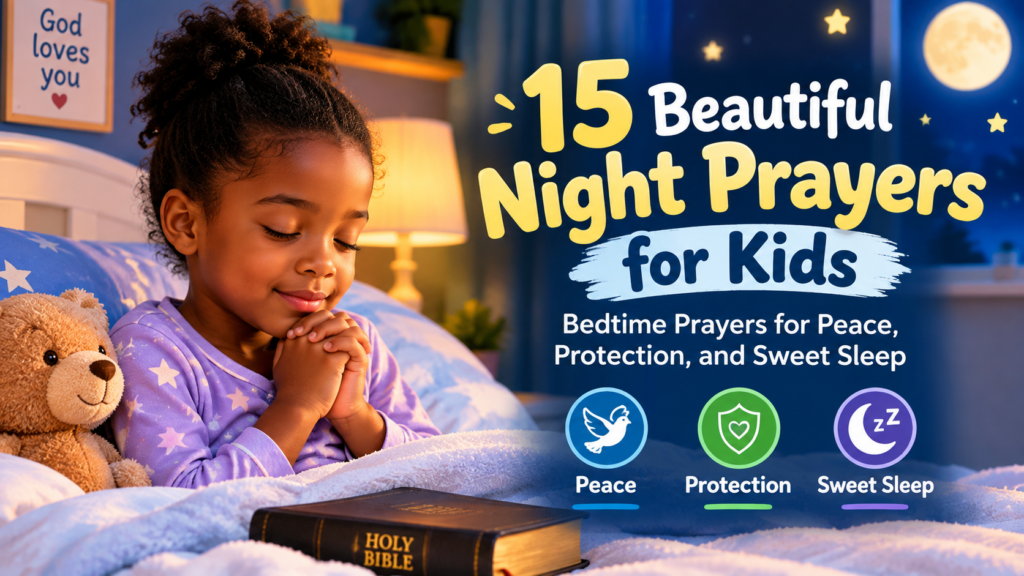 15 beautiful night prayers for kids for peace, protection, and sweet sleep