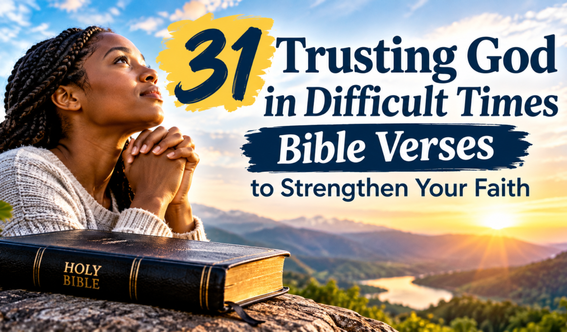 31 Bible verses about trusting God in difficult times