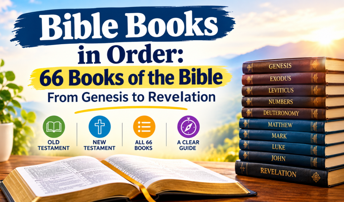 66 books of the Bible in order from Genesis to Revelation
