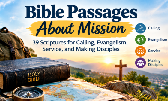 39 Bible passages about mission, calling, evangelism, service, and making disciples