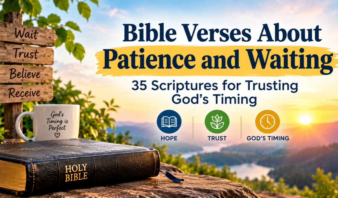 Bible verses about patience and waiting for God’s timing