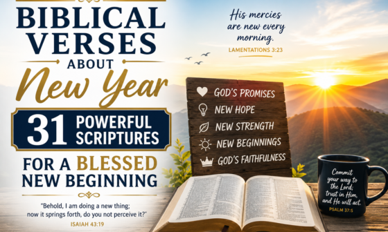 Biblical verses about New Year featuring 31 powerful Scriptures for a blessed new beginning