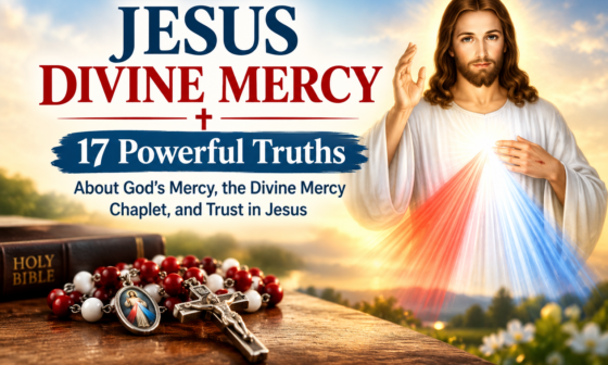 Jesus Divine Mercy with 17 powerful truths about God’s mercy, the Divine Mercy Chaplet, and trust in Jesus