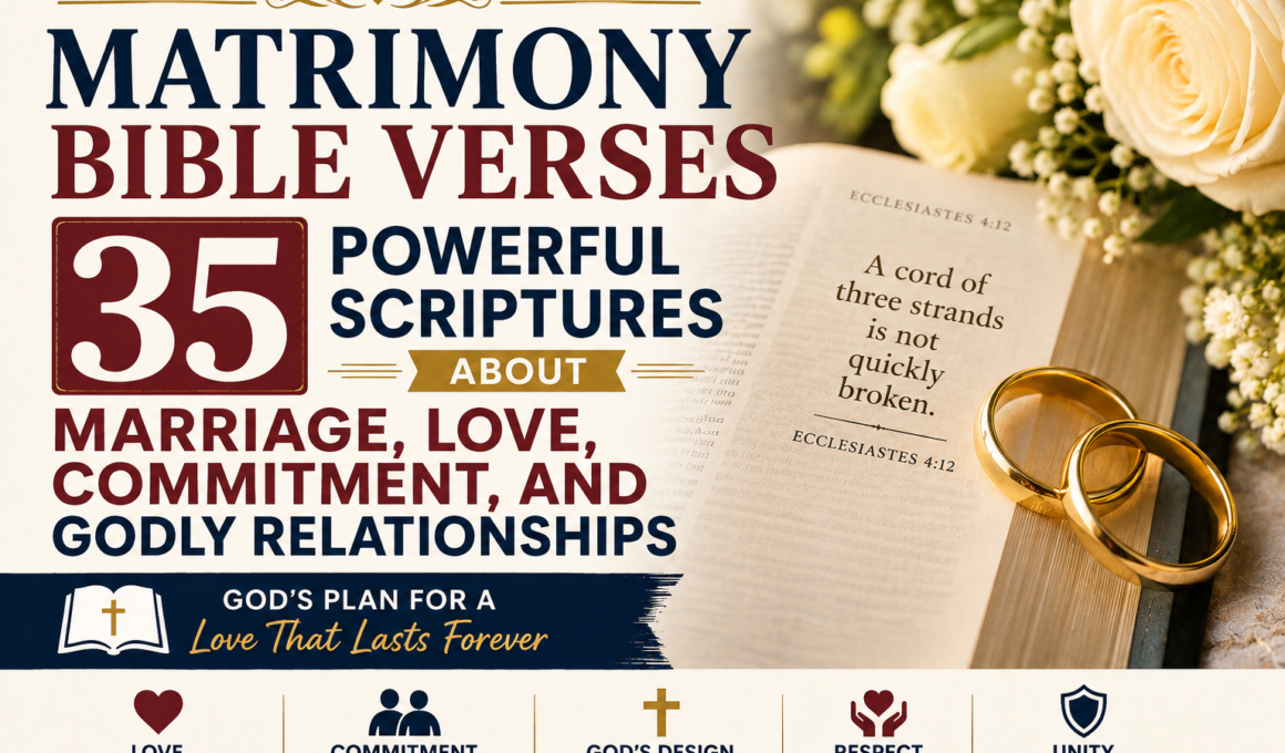 Matrimony Bible Verses: 35 Powerful Scriptures About Marriage