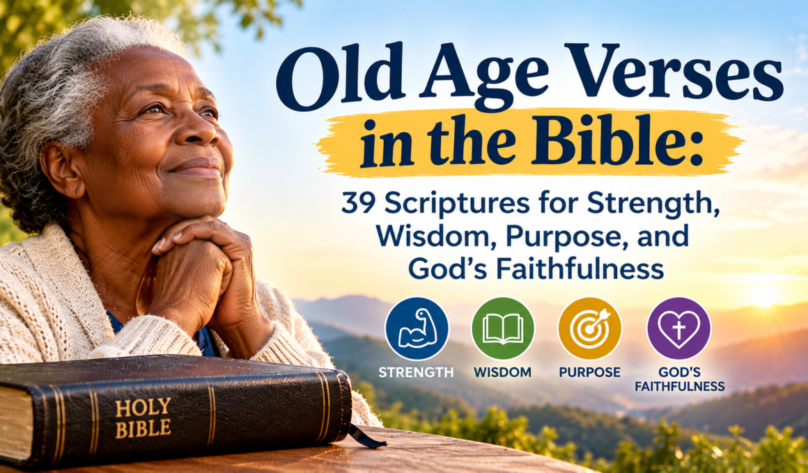 39 Bible verses about old age, strength, wisdom, purpose, and God’s faithfulness