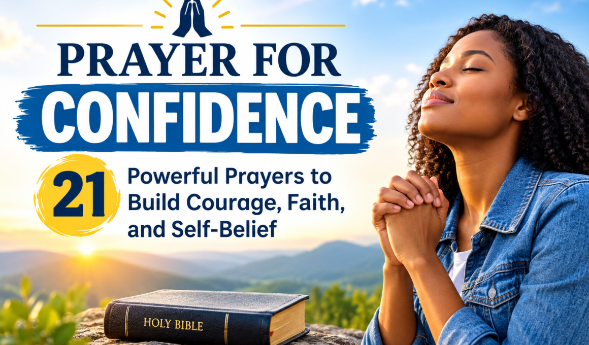 Prayer for confidence with 21 powerful prayers to build courage, faith, and self-belief