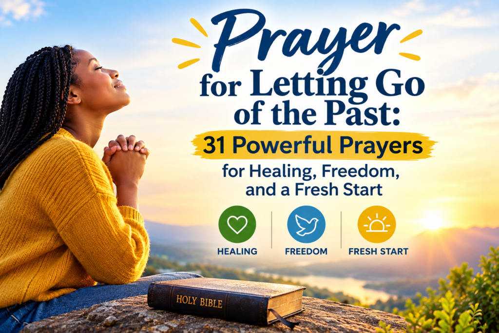 Prayer for letting go of the past for healing, freedom, and a fresh start